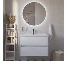 Мебель для ванной комнаты 1MarKa Veil 80 подвесная, белая аляска