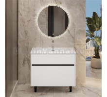 Мебель для ванной комнаты 1MarKa Mona 100 напольная, белая