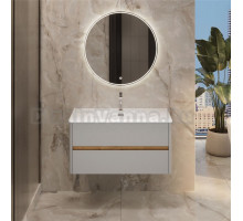 Мебель для ванной комнаты 1MarKa Mona 100 подвесная, агатовый серый