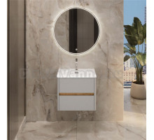 Мебель для ванной комнаты 1MarKa Mona 60 подвесная, агатовый серый