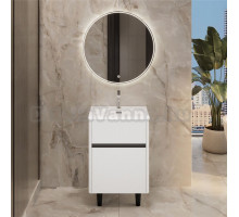 Мебель для ванной комнаты 1MarKa Mona 70 напольная, белая