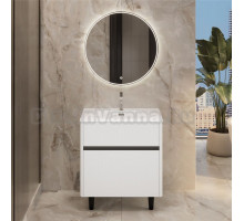 Мебель для ванной комнаты 1MarKa Mona 80 напольная, белая