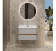 Мебель для ванной комнаты 1MarKa Mona 80 подвесная, агатовый серый