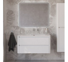 Мебель для ванной комнаты Cezares Relax 100 подвесная, 2 ящика, bianco lucido