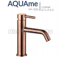 Смеситель для раковины AQUAme Siena шлифованная медь AQM6210BC
