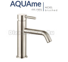 Смеситель для раковины AQUAme Siena шлифованный никель AQM6210BN