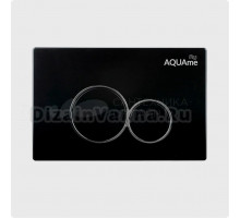 Кнопка смыва для унитаза AQUAme AQM4101B пластик, цвет черный