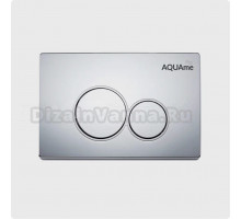 Кнопка смыва для унитаза AQUAme AQM4101CR пластик, цвет хром