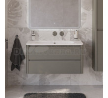 Тумба с раковиной Cezares Relax 100 подвесная, 2 ящика, сатин