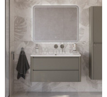 Мебель для ванной комнаты Cezares Relax 100 подвесная, 2 ящика, сатин