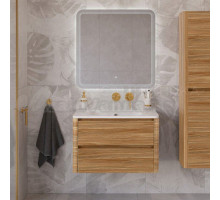 Мебель для ванной комнаты Cezares Relax 80 подвесная, 2 ящика, дуб карамельный
