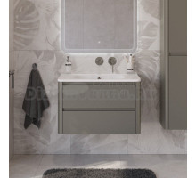 Тумба с раковиной Cezares Relax 80 подвесная, 2 ящика, сатин