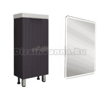 Мебель для ванной комнаты Style Line Соло 40 графит нубук