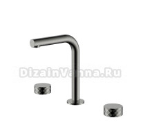 Смеситель для раковины Boheme Stick diamond 152-SGM shine gun metal