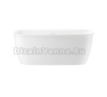 Акриловая ванна Wellsee Brillant iCon 236001000 160x80 см, отдельностоящая, белая, овальная