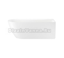 Акриловая ванна Wellsee Camellia 236102000 165x80 см, угловая, правая, отдельностоящая, белая, асимметричная