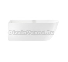 Акриловая ванна Wellsee Camellia 2.0 236201000 165x80 см, угловая, левая, отдельностоящая, белая, асимметричная