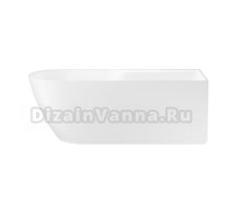 Акриловая ванна Wellsee Camellia 2.0 236202000 165x80 см, угловая, правая, отдельностоящая, белая, асимметричная