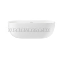 Акриловая ванна Wellsee Chic Riviera 236802000 170x75 см, отдельностоящая, белая, овальная