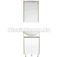 Мебель для ванной комнаты Corozo Орегон 50 напольная, сонома