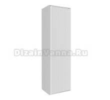 Шкаф-пенал для ванной Grossman Кристалл 35 подвесной, белый глянец