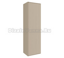 Шкаф-пенал для ванной Grossman Кристалл 35 подвесной, матовый бежевый