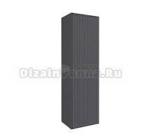 Шкаф-пенал для ванной Grossman Кристалл 35 подвесной, матовый графит