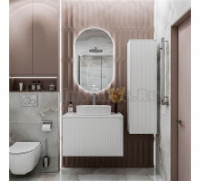 Мебель для ванной комнаты Grossman Кристалл 80 подвесная, белый глянец