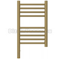 Полотенцесушитель электрический Сунержа Богема 3.1 032-6004-5030 60x35 см, подключение слева, матовое золото, лесенка