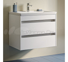 Тумба под раковину без столешницы IDDIS Zodiac X 70 подвесная, 2 ящика, матовая белая