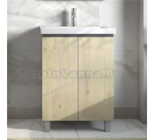 Тумба под раковину без столешницы Vigo Yuma 60 напольная, 2 дверцы, дуб давос