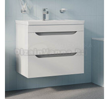 Тумба с раковиной IDDIS Sky 70 подвесная, белая