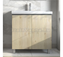 Тумба под раковину без столешницы Vigo Yuma 80 напольная, 2 дверцы, дуб давос