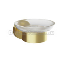 Мыльница Aqueduto Ponto PON0350 настенная, стеклянная, золотая