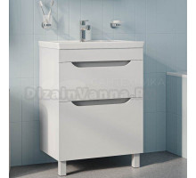 Тумба с раковиной IDDIS Sky 60 напольная, белая