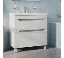 Тумба с раковиной IDDIS Sky 80 напольная, белая