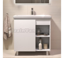 Тумба под раковину без столешницы Vigo Milos 80 напольная, белая