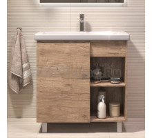 Тумба под раковину без столешницы Vigo Milos 80 напольная, дуб золотой