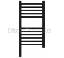 Полотенцесушитель электрический Сунержа Богема 3.1 31-6004-6030 70x35 см, подключение слева, матовый черный, лесенка