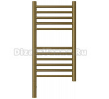 Полотенцесушитель электрический Сунержа Богема 3.1 05-6004-6030 70x35 см, подключение слева, состаренная бронза, лесенка