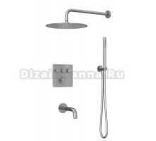 Душевой комплект Milleau Tissage TERMO 3SBIT/801-CR С ВНУТРЕННЕЙ ЧАСТЬЮ, хром
