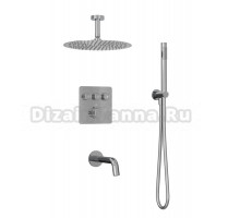Душевой комплект Milleau Tissage TERMO 3SBIT/802-CR С ВНУТРЕННЕЙ ЧАСТЬЮ, хром