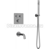Душевой комплект Milleau Tissage TERMO 2SBIT/324.10-CR С ВНУТРЕННЕЙ ЧАСТЬЮ, хром