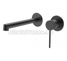 Смеситель для раковины Vincea Rim VBFW-2RM1GM С ВНУТРЕННЕЙ ЧАСТЬЮ, вороненая сталь