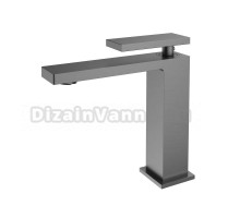 Смеситель для раковины Vincea Dice VBF-2DS1GM вороненая сталь