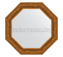 Зеркало Evoform Octagon BY 3825 79х79 травленая бронза, в багетной раме