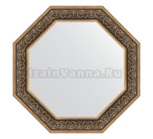 Зеркало Evoform Octagon BY 3843 79х79 вензель серебряный, в багетной раме