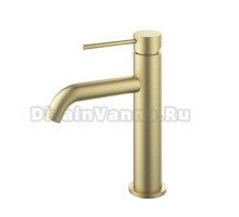 Смеситель для раковины Vincea City VBF-2C1BG брашированное золото