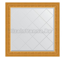 Зеркало Evoform Exclusive-G BY 4310 85х85 сусальное золото, в багетной раме, с гравировкой