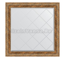 Зеркало Evoform Exclusive-G BY 4316 85х85 виньетка античная бронза, в багетной раме, с гравировкой